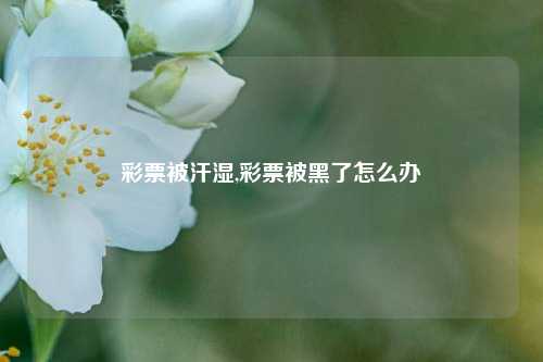 彩票被汗湿,彩票被黑了怎么办