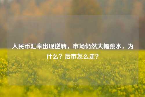 人民币汇率出现逆转，市场仍然大幅跳水，为什么？后市怎么走？