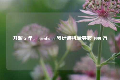 开源 5 年，openEuler 累计装机量突破 1000 万